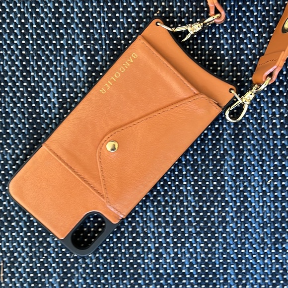 Bandolier. Leather Camel Phone Case. XS Max. - Picture 2 of 5